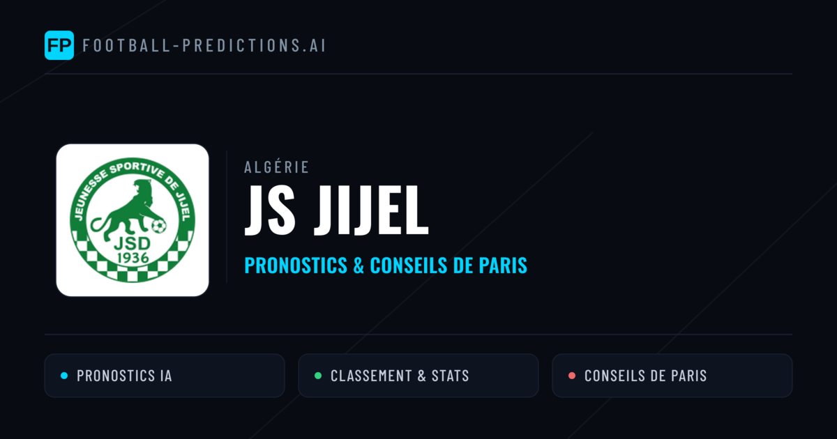 JS Jijel Pronostics & Statistiques