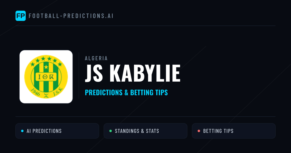 JS Kabylie Predictions & Stats