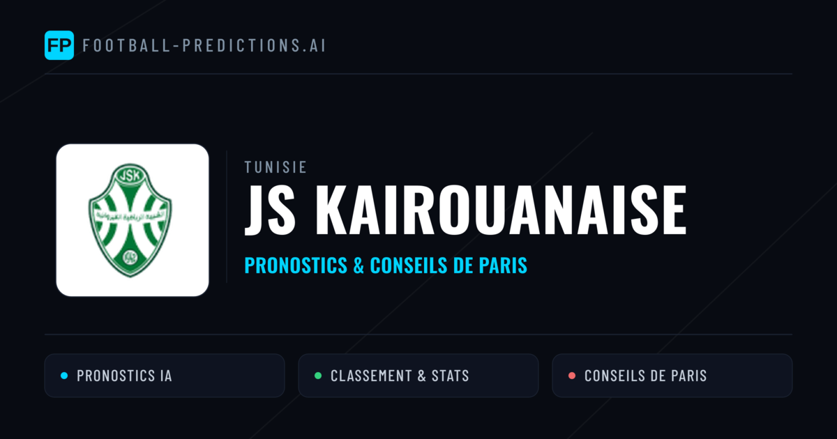 JS Kairouanaise Pronostics & Statistiques