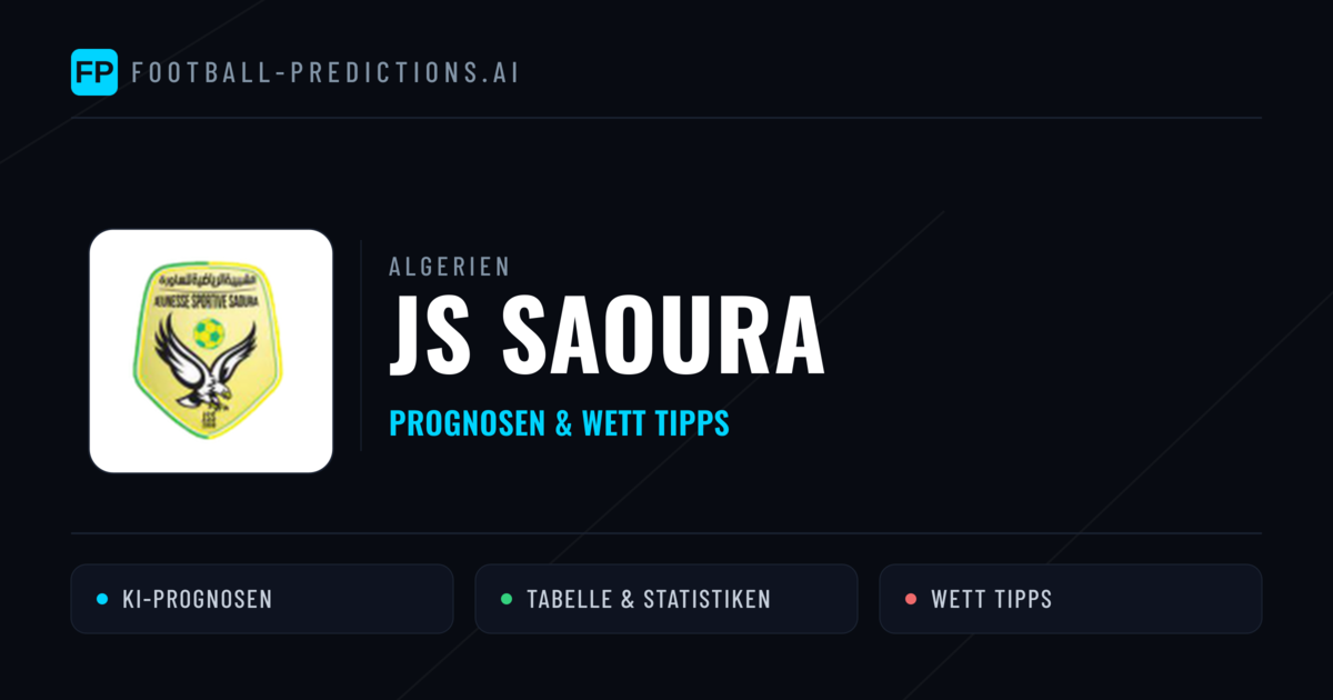 JS Saoura Prognosen & Statistiken