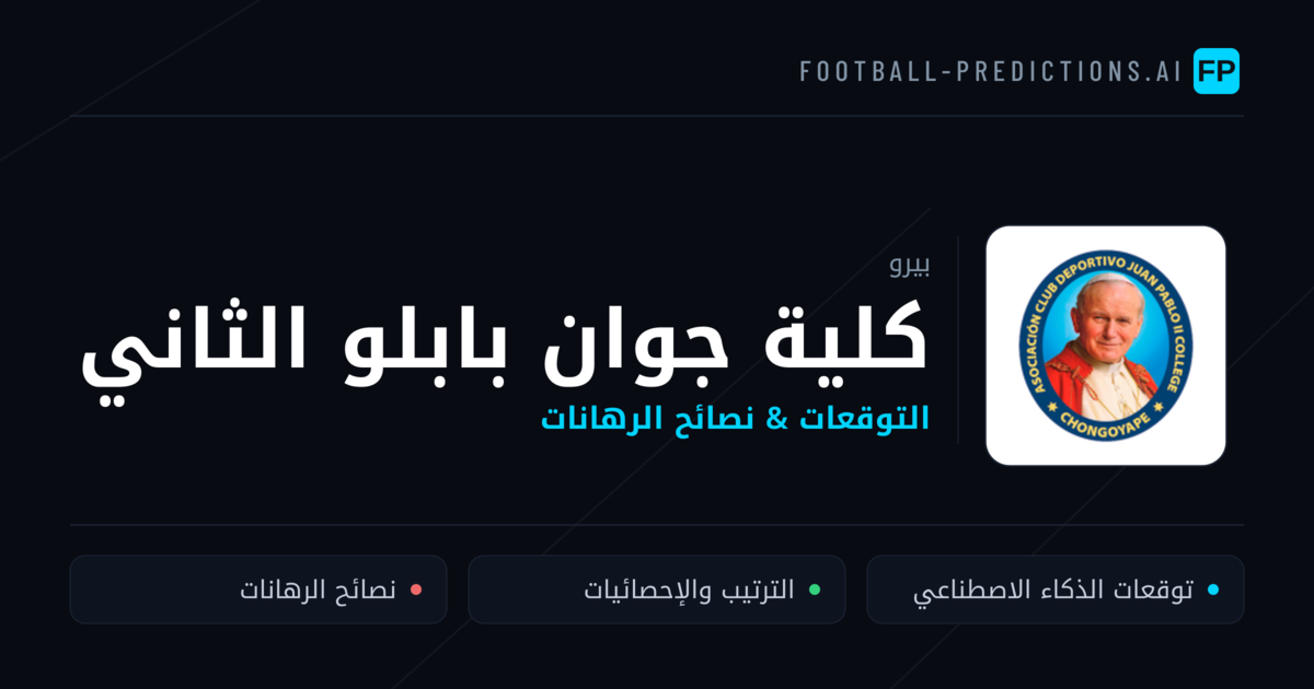 كلية جوان بابلو الثاني توقعات واحصائيات