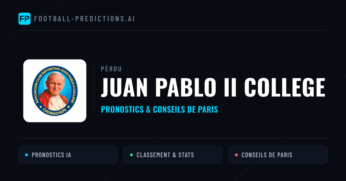 Juan Pablo II College Pronostics & Statistiques