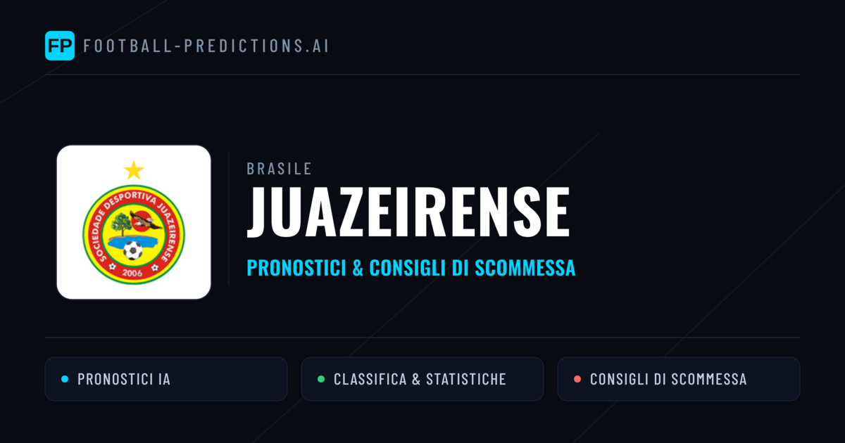 Pronostici e Statistiche Juazeirense