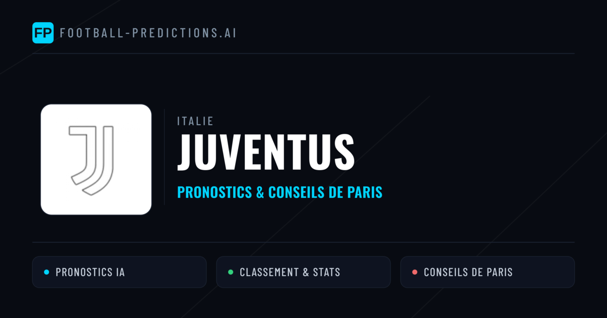 Juventus Pronostics & Statistiques