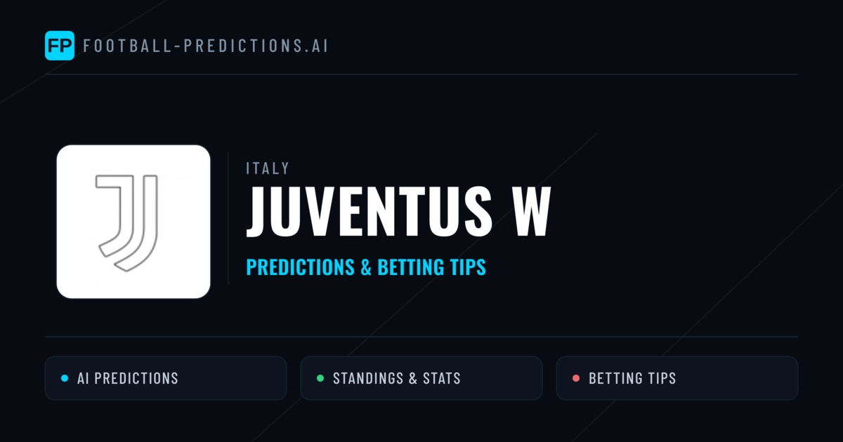 Juventus W Predictions & Stats