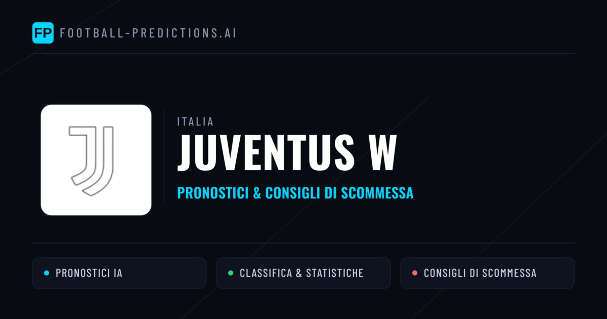 Pronostici e Statistiche Juventus W