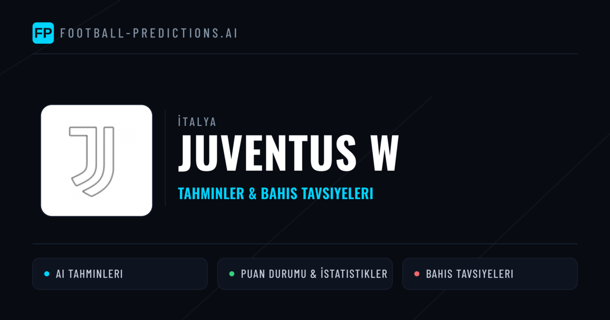 Juventus W Tahminleri & İstatistikler