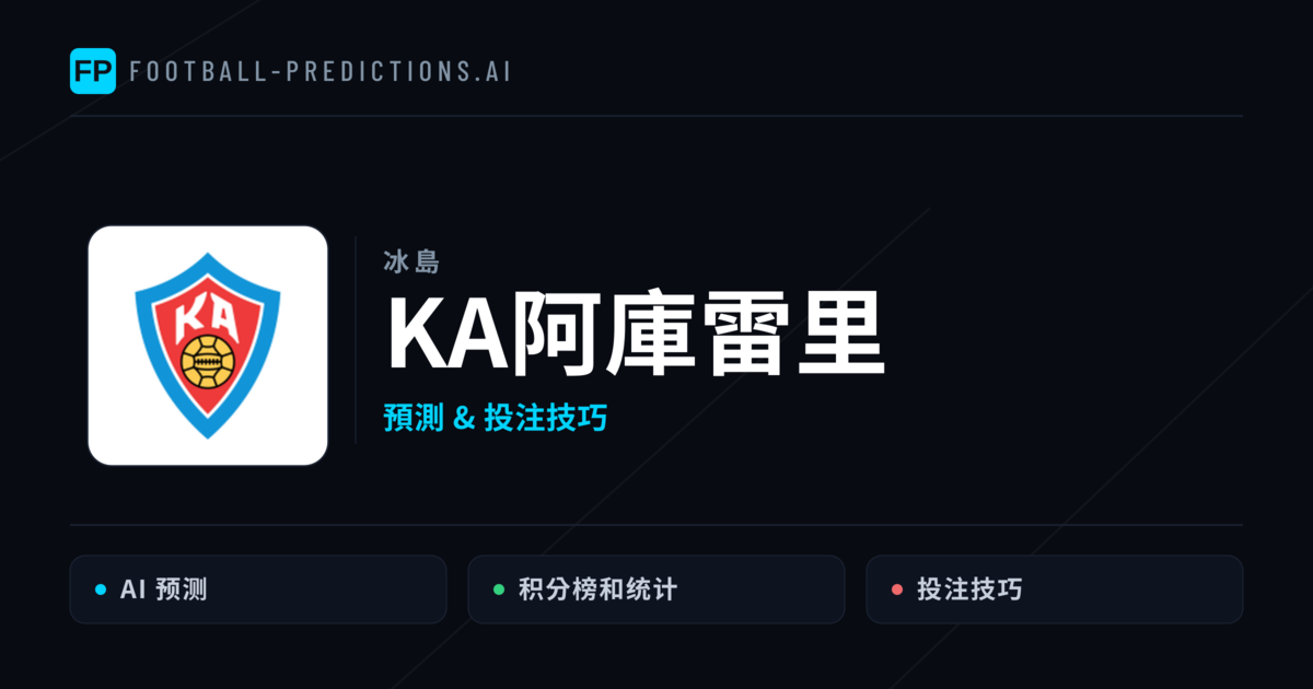 KA阿庫雷里 運彩分析|足球預測與數據
