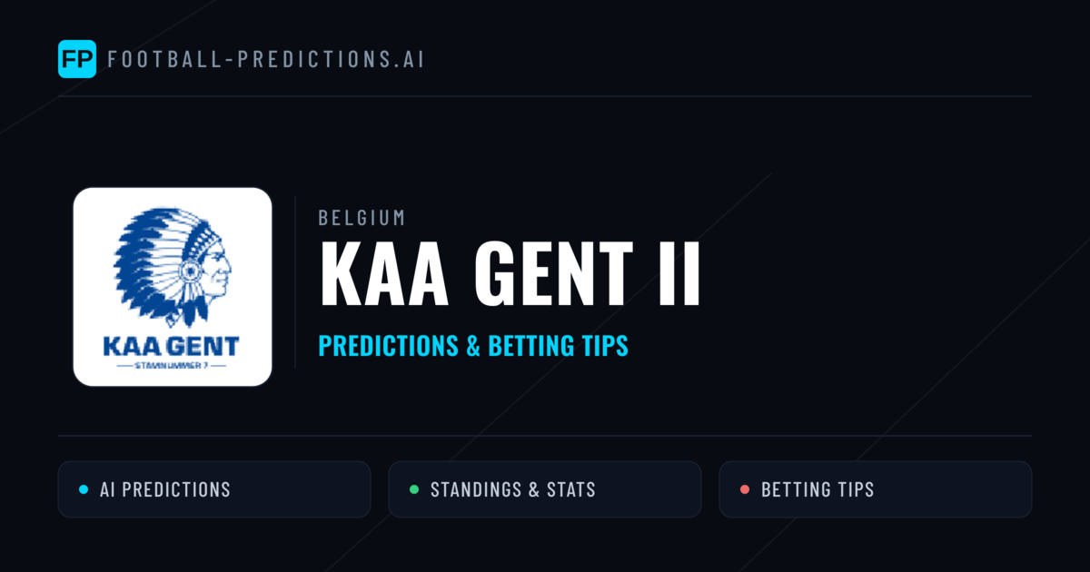 KAA Gent II Predictions & Stats