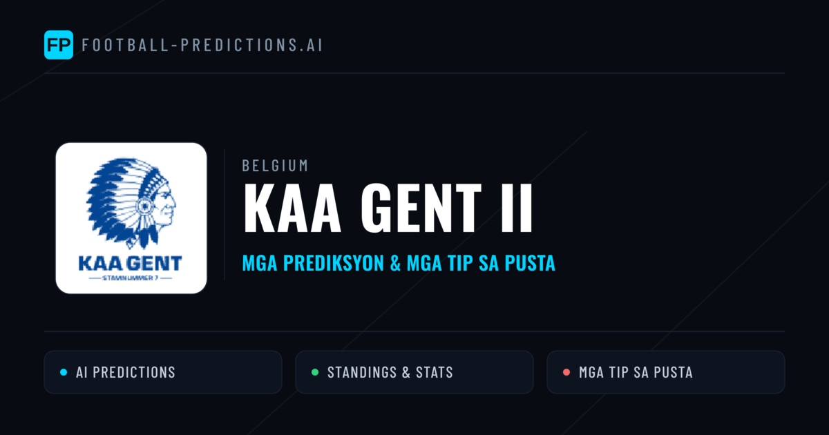 KAA Gent II Predictions & Stats