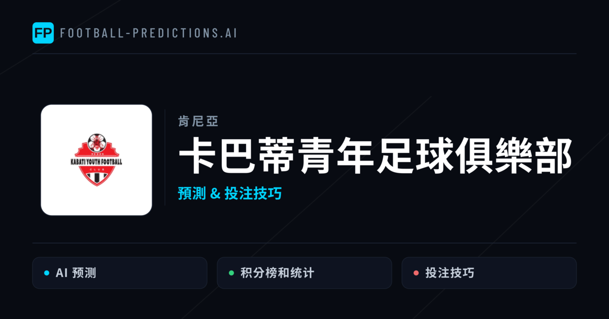 卡巴蒂青年足球俱樂部 運彩分析｜足球預測與數據