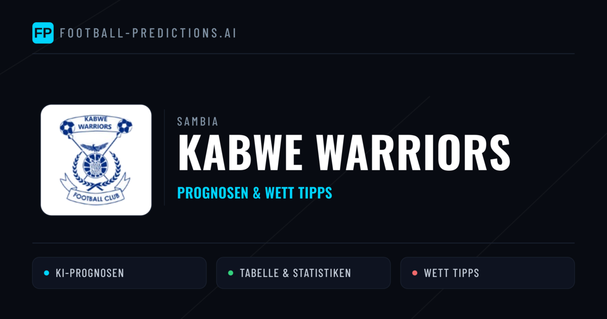 Kabwe Warriors Prognosen & Statistiken
