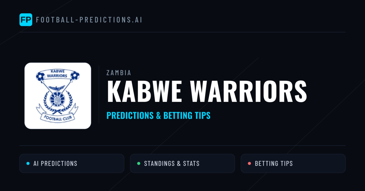 Kabwe Warriors Predictions & Stats