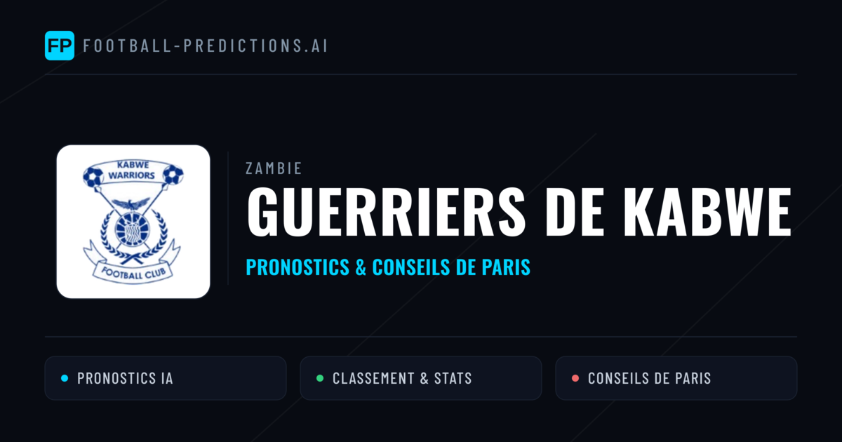 Guerriers de Kabwe Pronostics & Statistiques