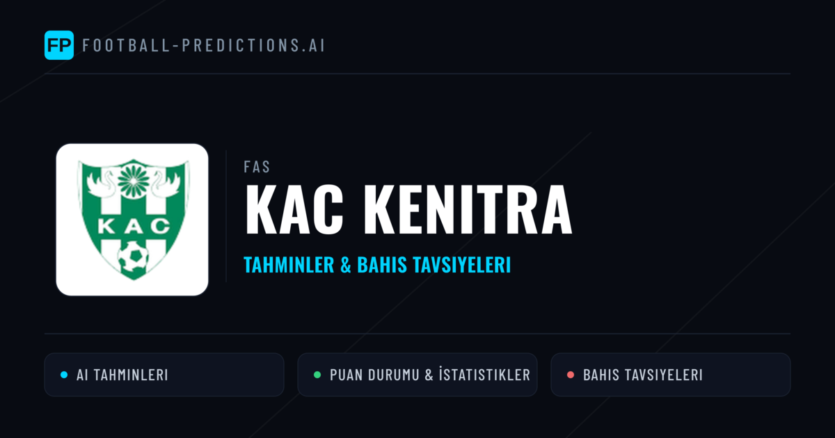 KAC Kenitra Tahminleri & İstatistikler