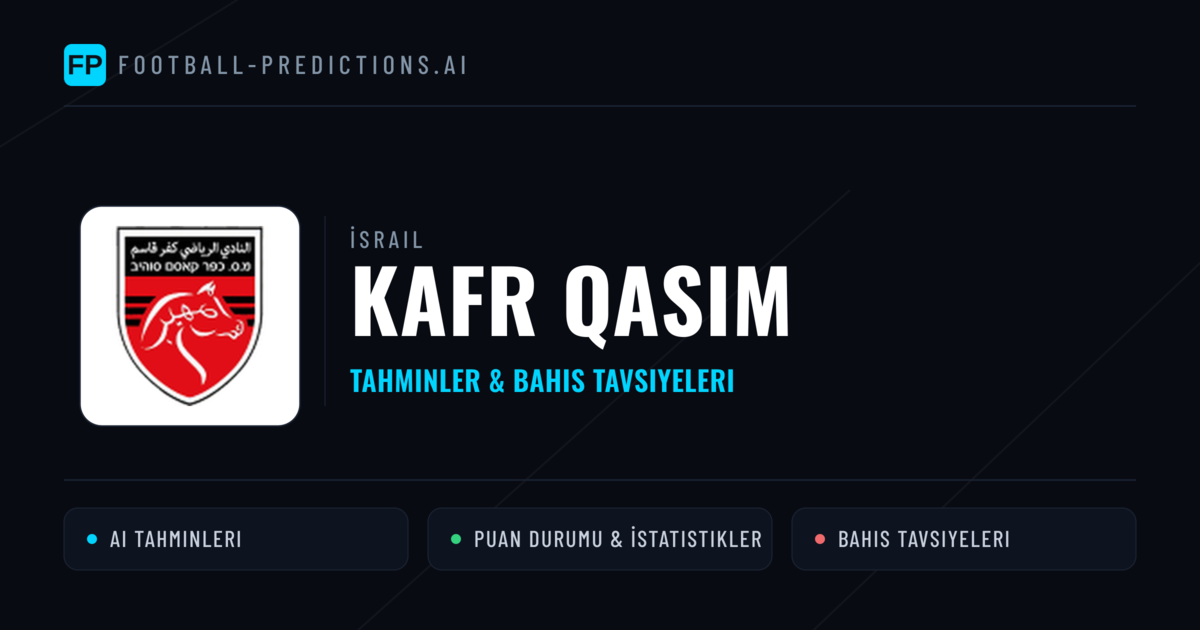 Kafr Qasim Tahminleri & İstatistikler