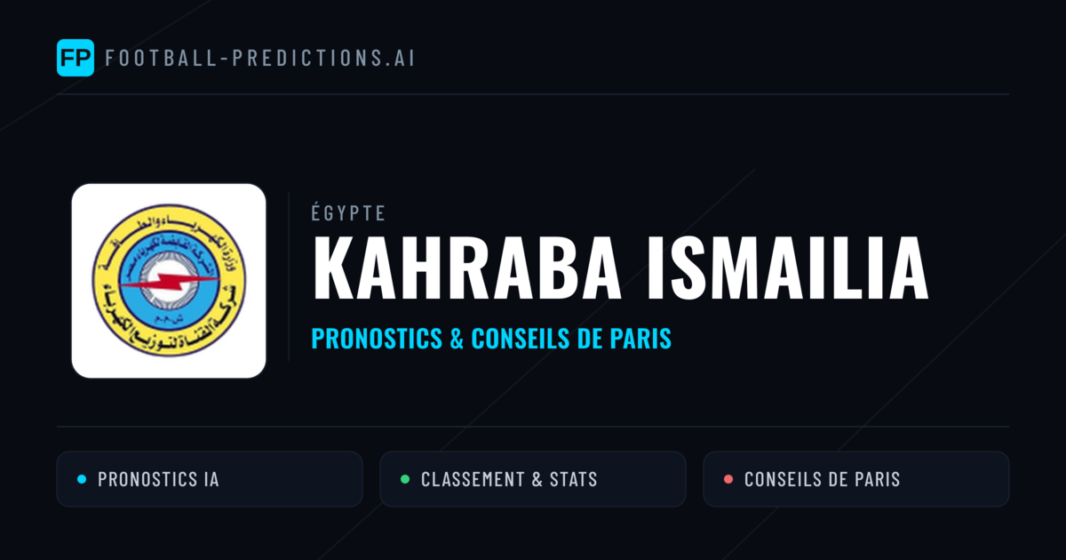 Kahraba Ismailia Pronostics & Statistiques