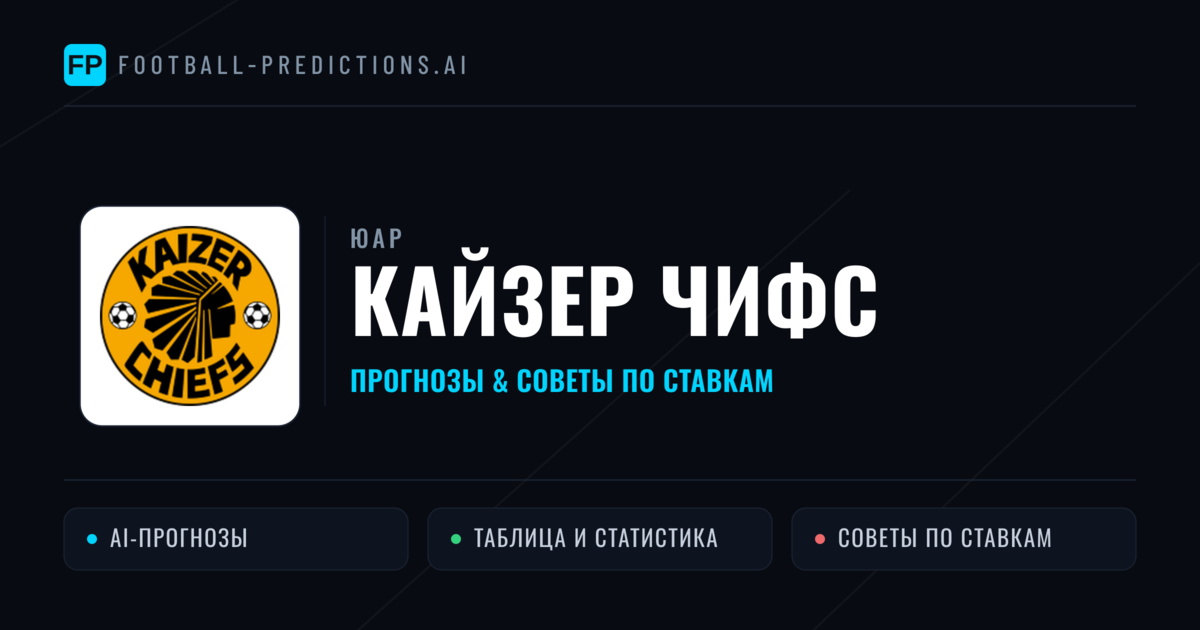 Кайзер Чифс прогнозы и статистика