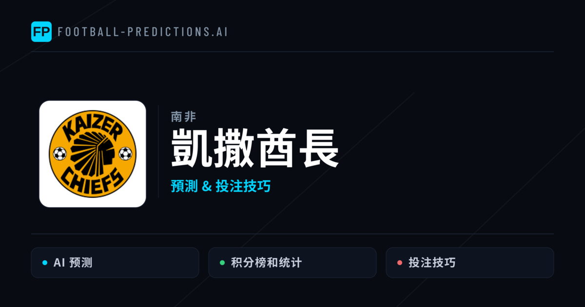 凱撒酋長 運彩分析|足球預測與數據