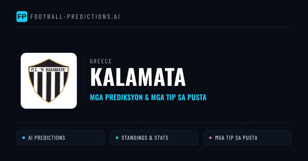 Kalamata Predictions & Stats