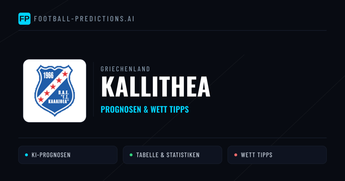 Kallithea Prognosen & Statistiken