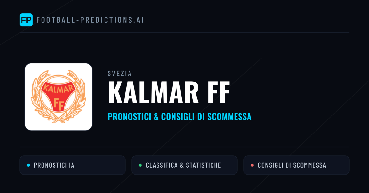 Pronostici e Statistiche Kalmar FF