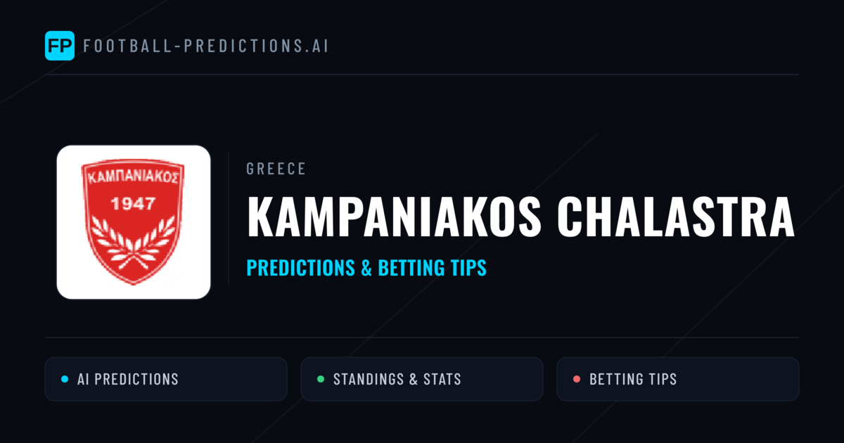 Kampaniakos Chalastra Predictions & Stats