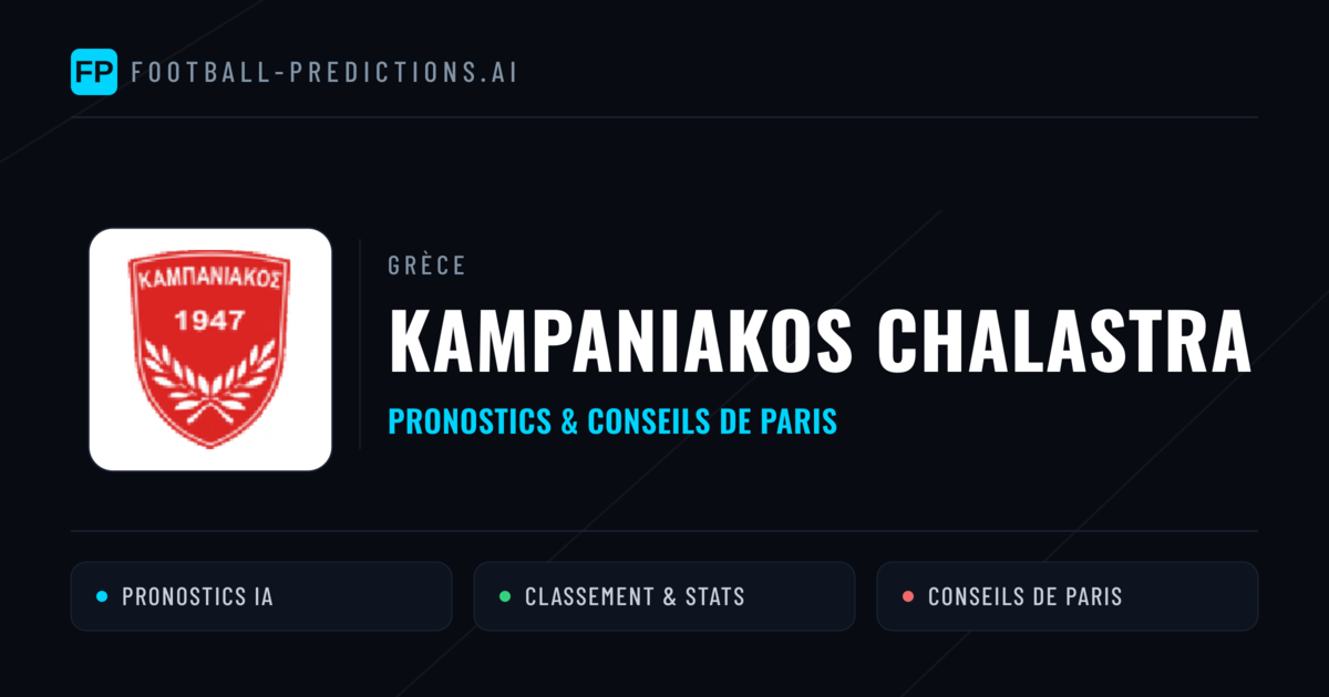 Kampaniakos Chalastra Pronostics & Statistiques