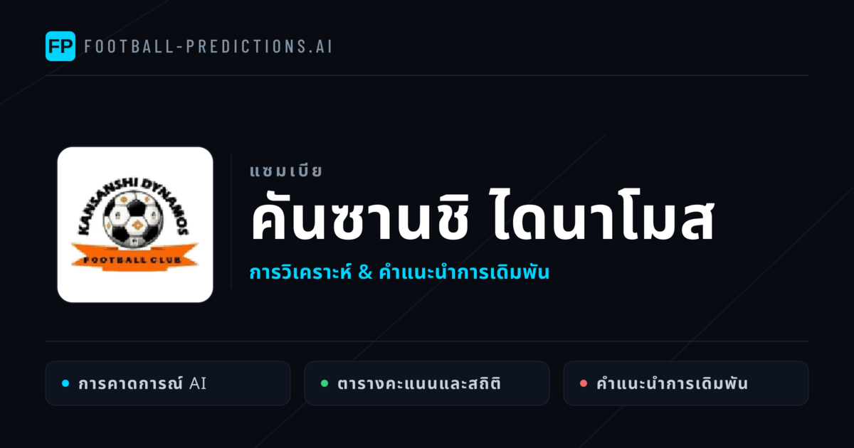 คันซานชิ ไดนาโมส การวิเคราะห์และสถิติ