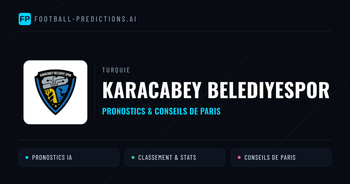 Karacabey Belediyespor Pronostics & Statistiques