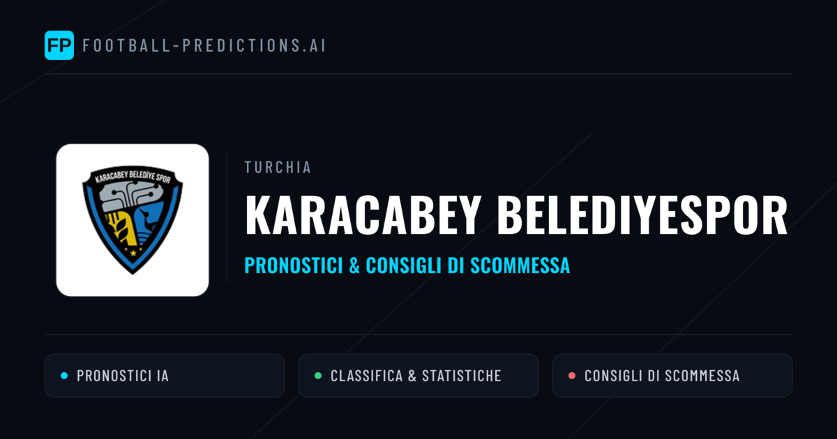Pronostici e Statistiche Karacabey Belediyespor