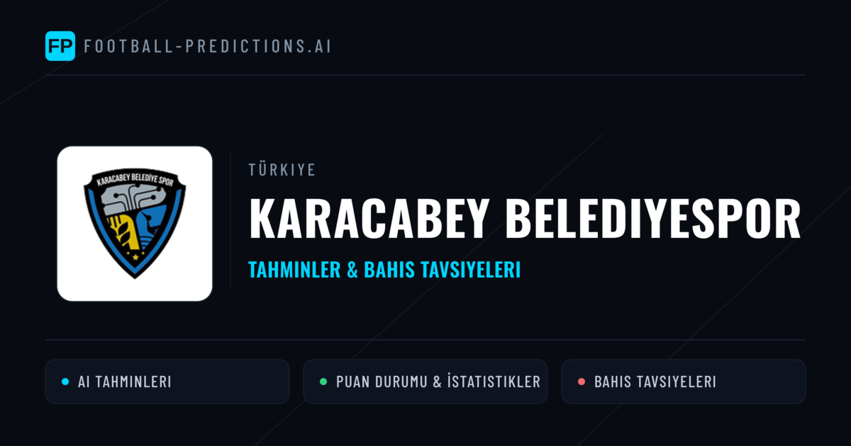 Karacabey Belediyespor Tahminleri & İstatistikler