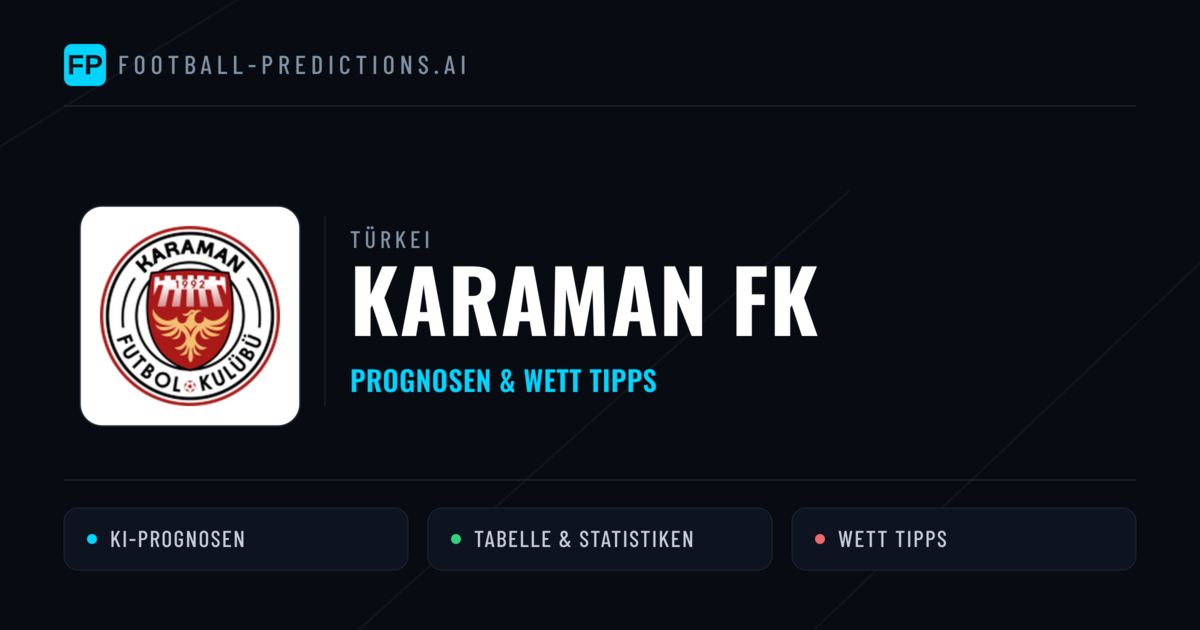 Karaman FK Prognosen & Statistiken