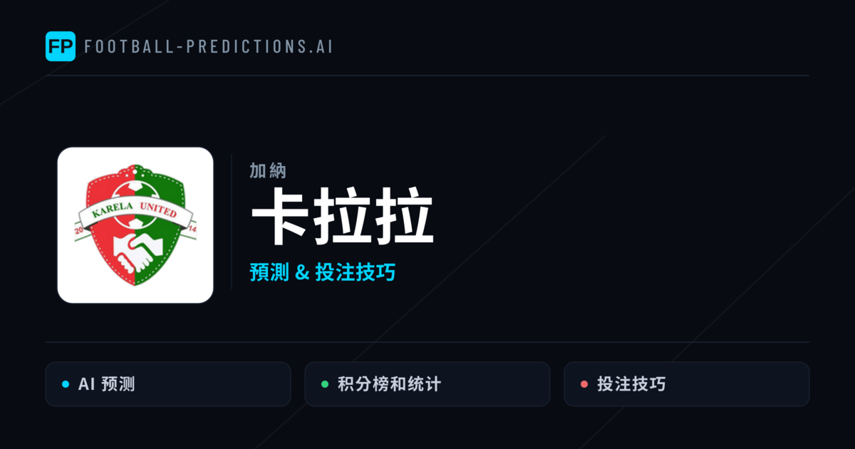 卡拉拉 運彩分析｜足球預測與數據
