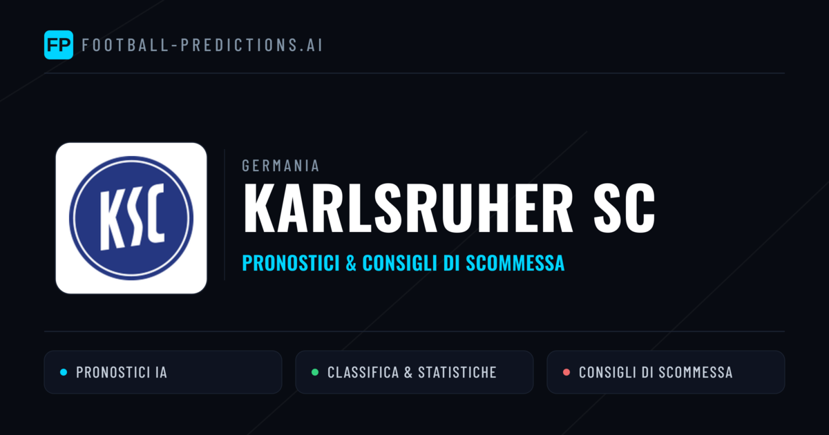 Pronostici e Statistiche Karlsruher SC
