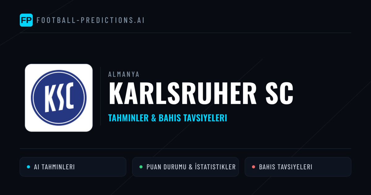 Karlsruher SC Tahminleri & İstatistikler