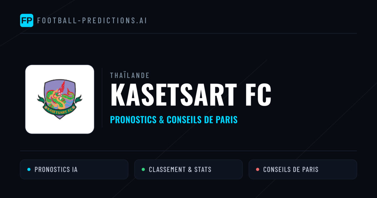 Kasetsart FC Pronostics & Statistiques