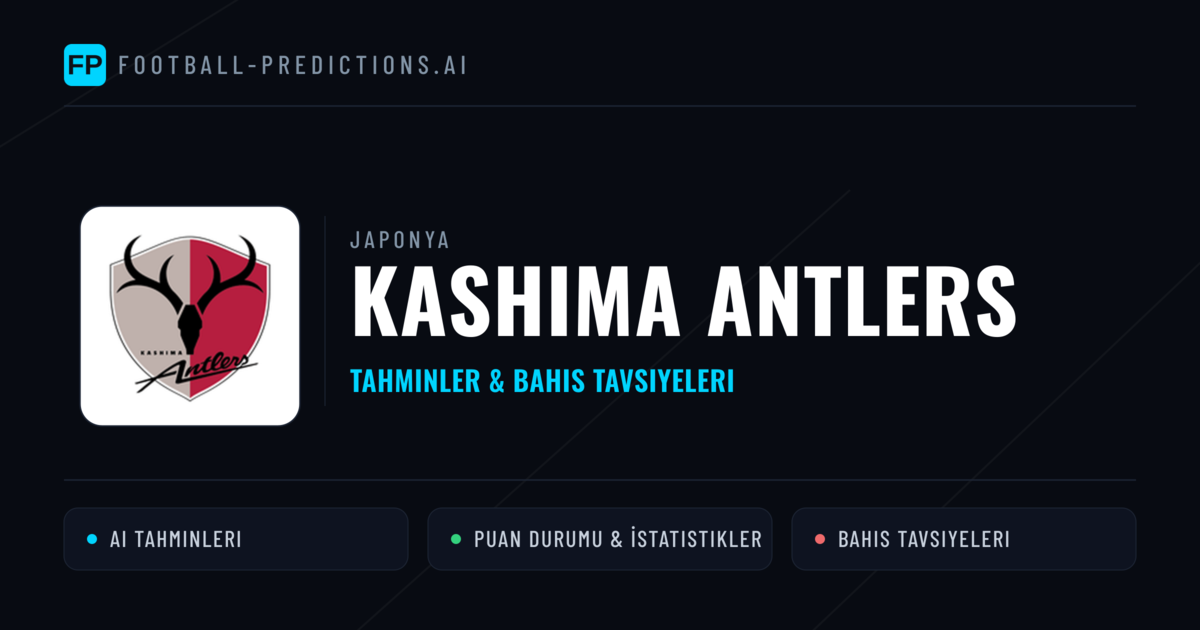 Kashima Antlers Tahminleri & İstatistikler