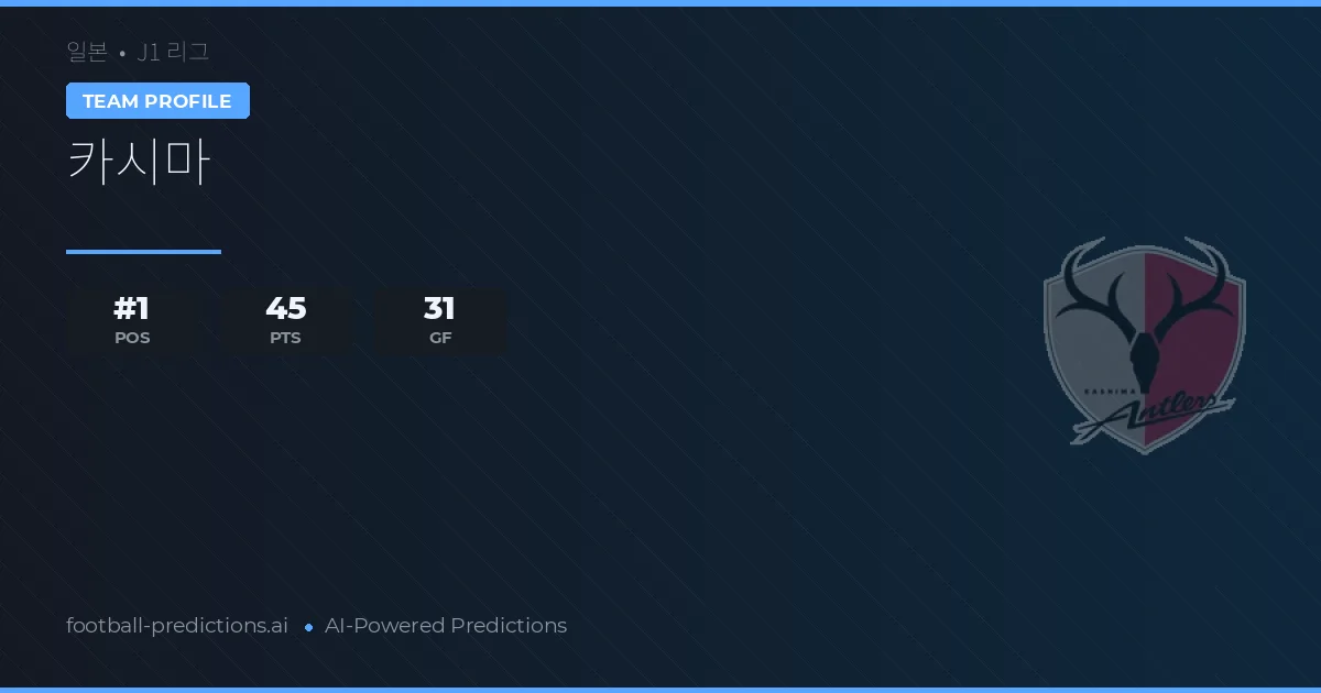 Kashima Cod Kashima Predictions & Stats 2026
