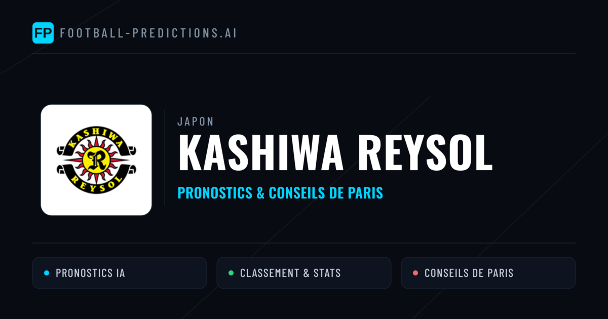 Kashiwa Reysol Pronostics & Statistiques