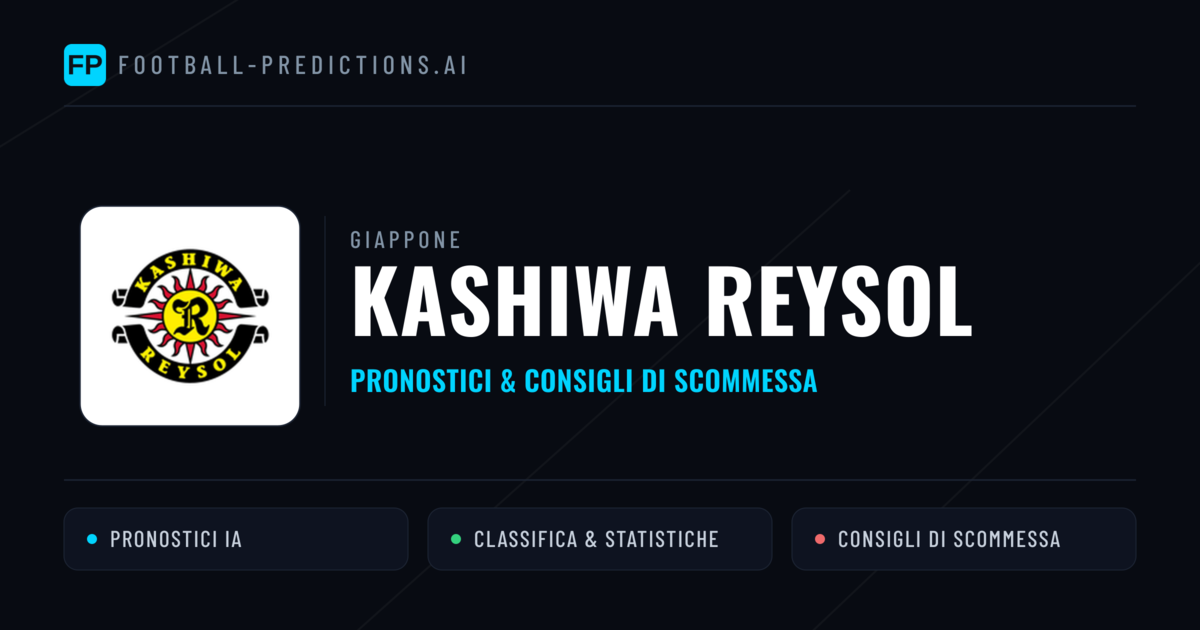 Pronostici e Statistiche Kashiwa Reysol