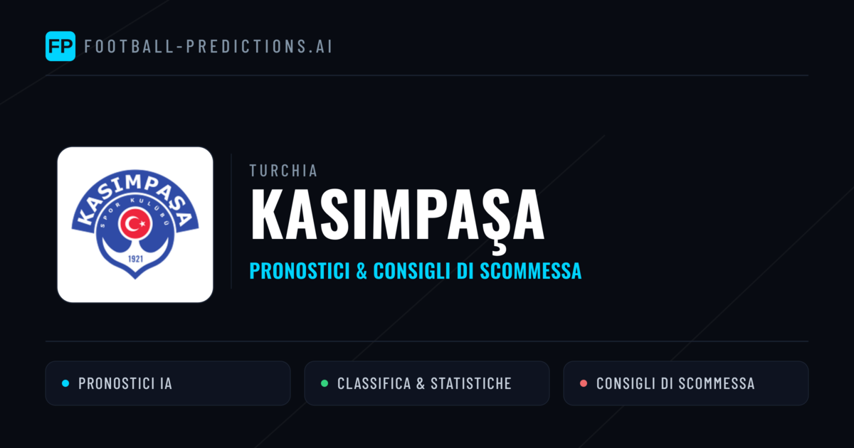 Pronostici e Statistiche Kasımpaşa