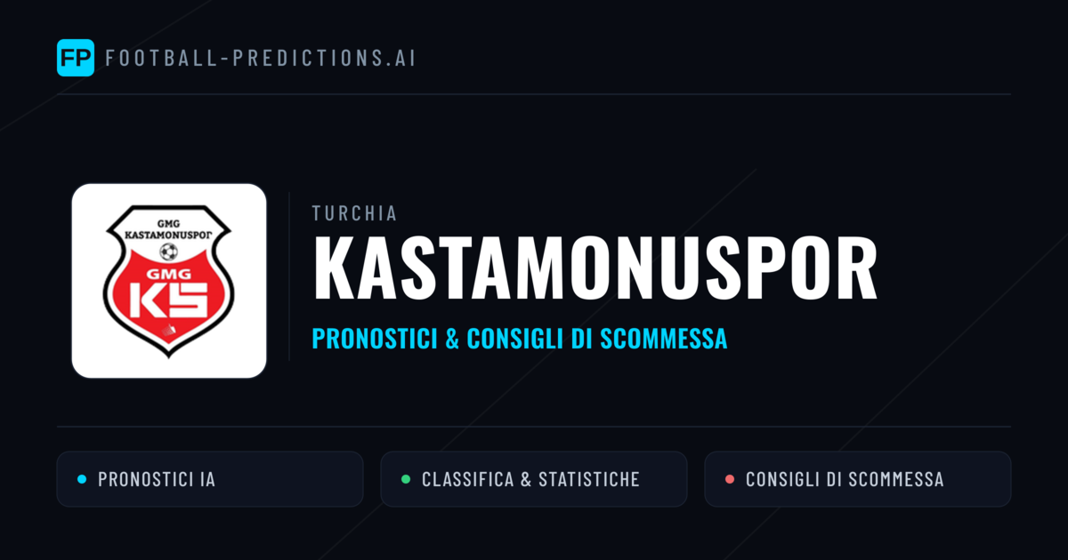 Pronostici e Statistiche Kastamonuspor
