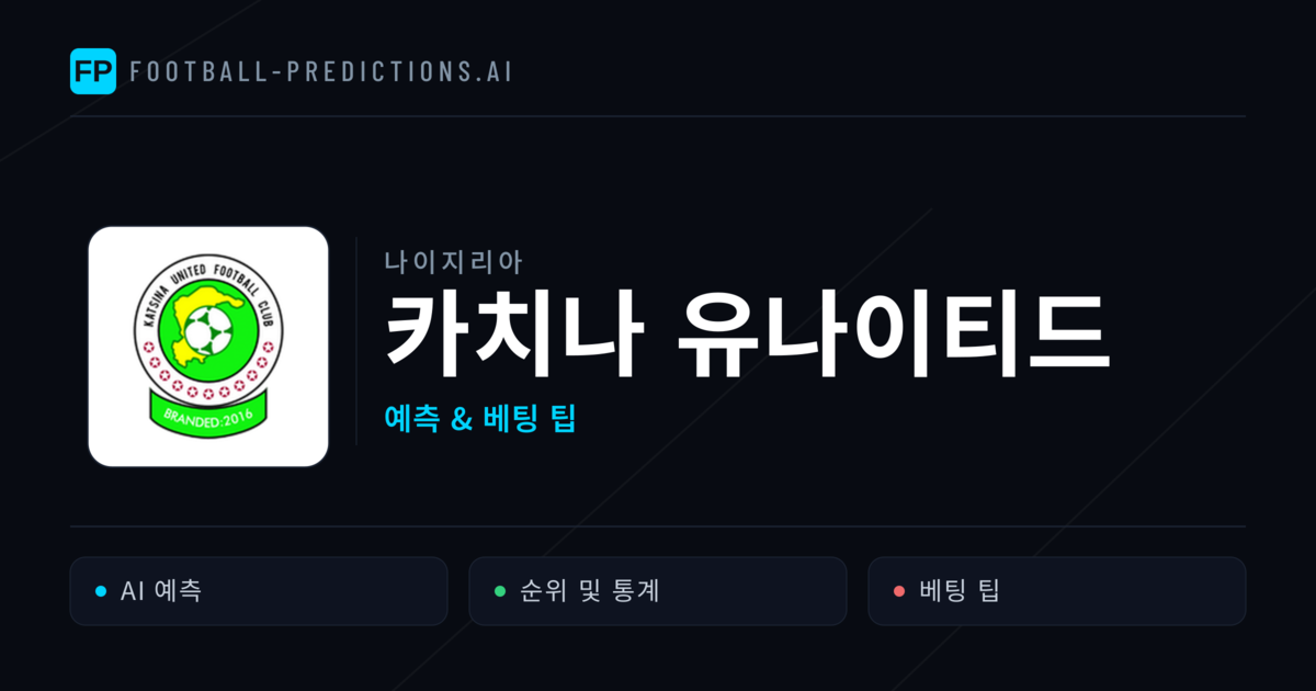 카치나 유나이티드 축구 예측 & 통계