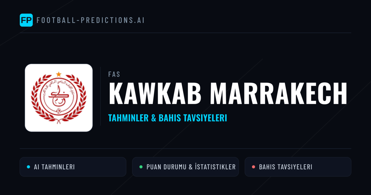 Kawkab Marrakech Tahminleri & İstatistikler