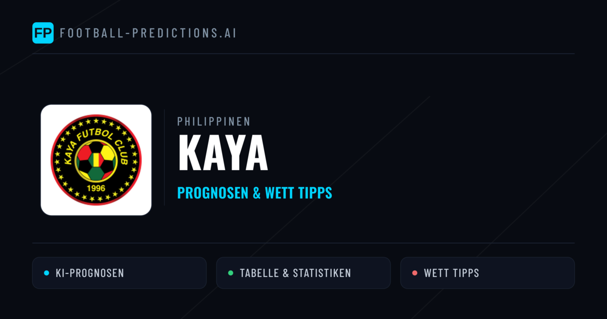 Kaya Prognosen & Statistiken