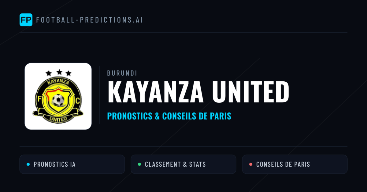Kayanza United Pronostics & Statistiques