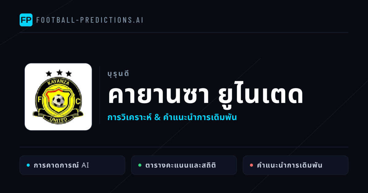 คายานซา ยูไนเตด การวิเคราะห์และสถิติ