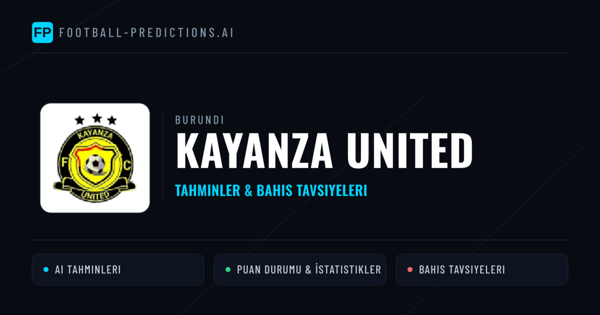 Kayanza United Tahminleri & İstatistikler