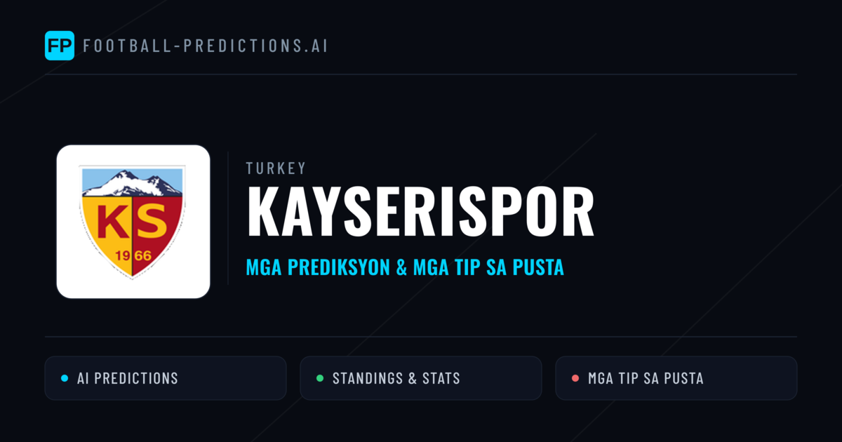 Kayserispor Predictions & Stats